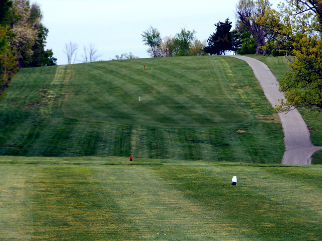 image of hole two from the tee box