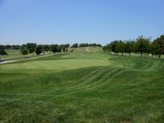 image of hole nine from behind the green